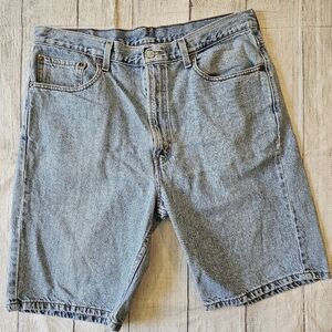 Levi's 505 Men's Size 36 Jean Shorts 10 Inch Blue Denim Dad Style Regular Fit
